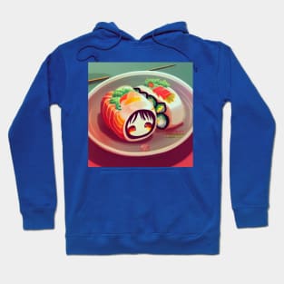 Kawaii Anime Sushi Hoodie